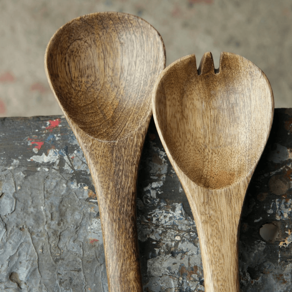 Salad servers, 30cm, mango wood