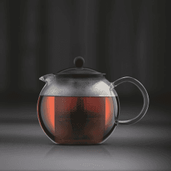 Image showing the Assam Tea press, 0.5 litre, Black/Clear product.