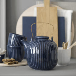 Image showing the Hammershøi Teapot, Indigo product.