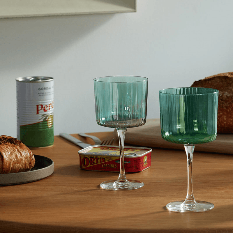 Gems Set of 4 Wine Glasses, 250ml, Jade