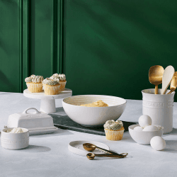Image showing the Stoneware Small Utensil Jar, White product.