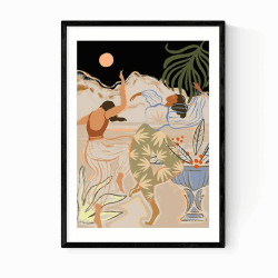 Image showing the Art Guava Moonlight Dance Print, Multi product.