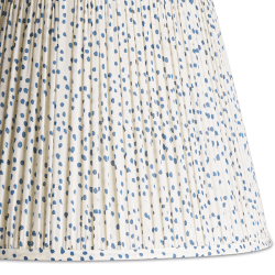Image showing the Straight empire Shade, 30cm, blue dotty product.