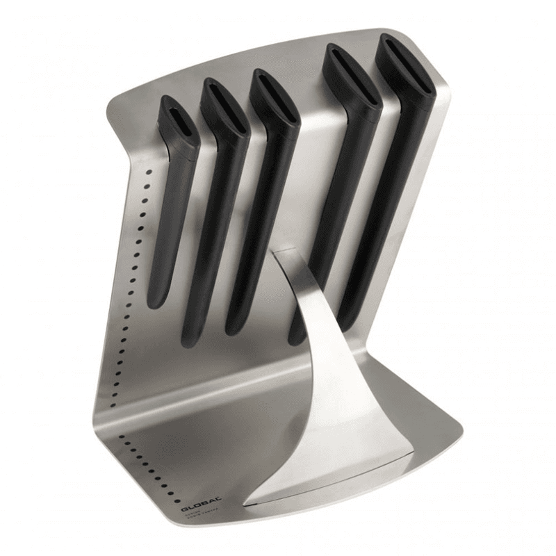 Ukon 6 Piece Knife Block Set, Silver