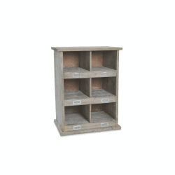 Image showing the Chedworth 6 Shoe Rack, 66 x 50 x 35cm, Natural product.