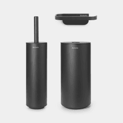 Image showing the MindSet Toilet Brush and Holder, Mineral Infinite Grey product.