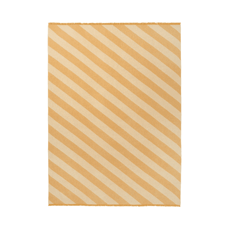 Fishbone Throw, H190cm x W130cm, Yellow Ochre