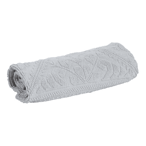 Enzo Bath mat, 54 x 110cm, Chalk