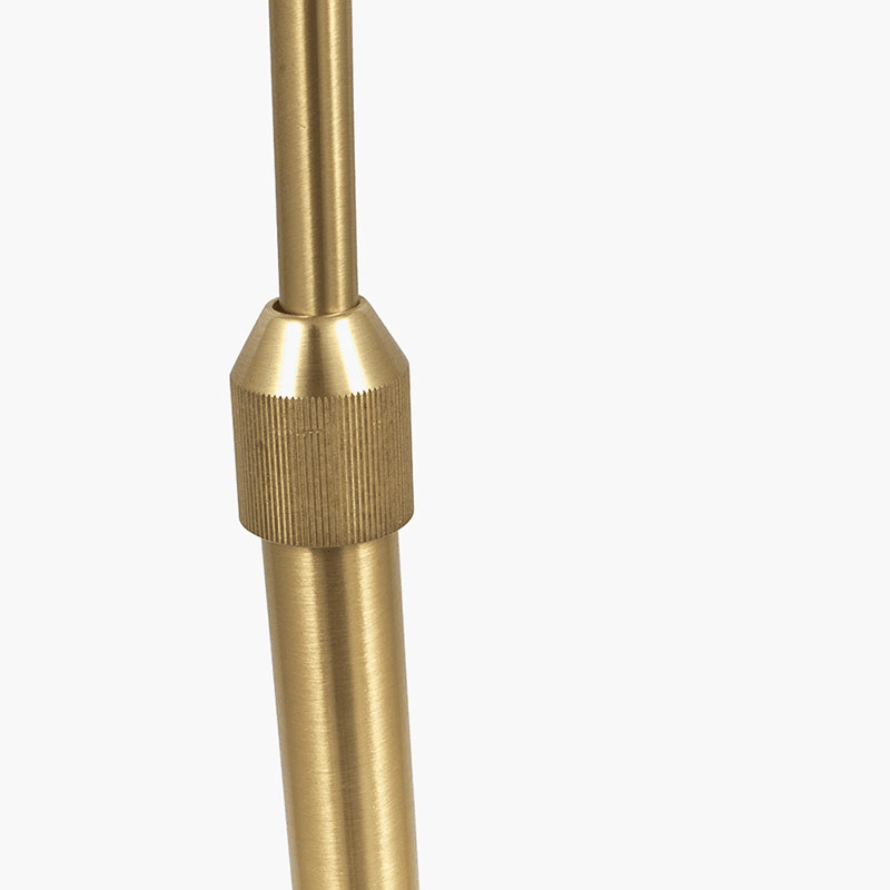 Feliciani Floor Lamp, H175cm, Brushed Brass and White Marble