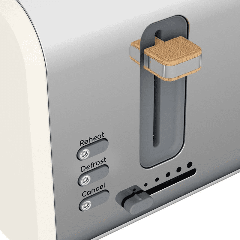 Nordic 2-Slice Toaster, Cotton White, White