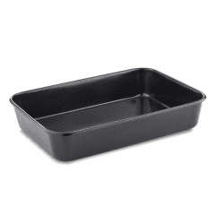 Image showing the Precision Plus Medium Roasting Pan Non-Stick, Black product.