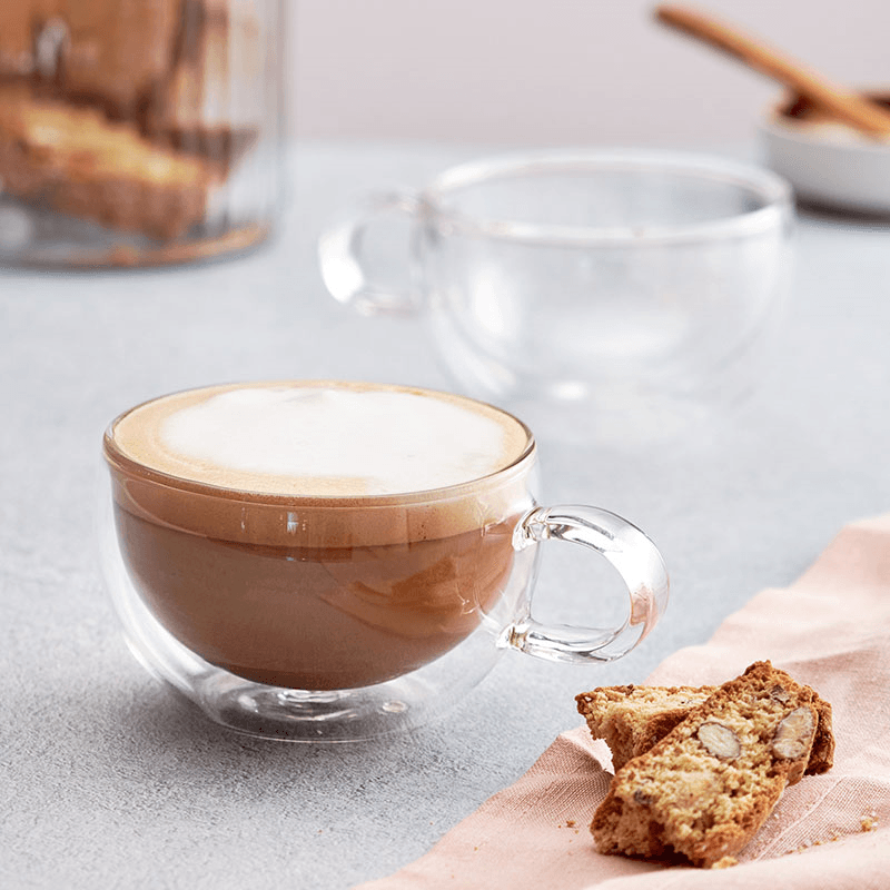 Duo Form Cappuccino Glass Set, 250ml