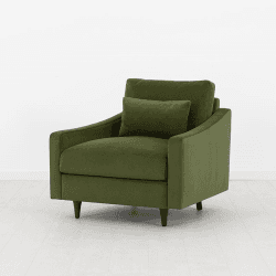 Image showing the Model 07 Velvet Armchair, Vine product.