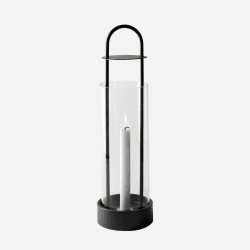 Image showing the Lotus, Lantern, Black, Black/Clear product.