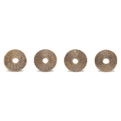 Image showing the Dankuni Set of 4 Napkin Rings, D4cm, Antique Brass product.