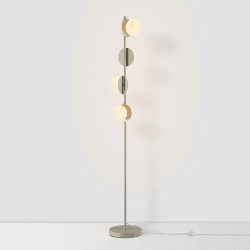 Image showing the Disk Opal Floor Lamp, H167cm, Sand product.