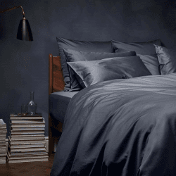 Image showing the Luxe Cotton King Size Duvet Cover, Ink product.