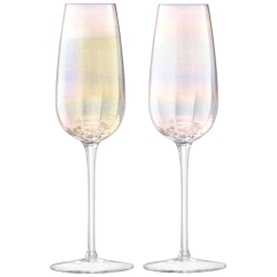 Image showing the Pearl Champagne Flutes Set of 2, 250ml, Mother of Pearl product.