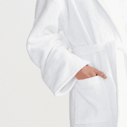 Image showing the Classic Cotton Bath robe, medium, White product.