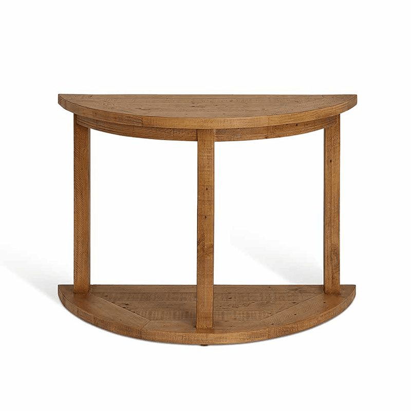 Oxhill Curved Console Table, Natural