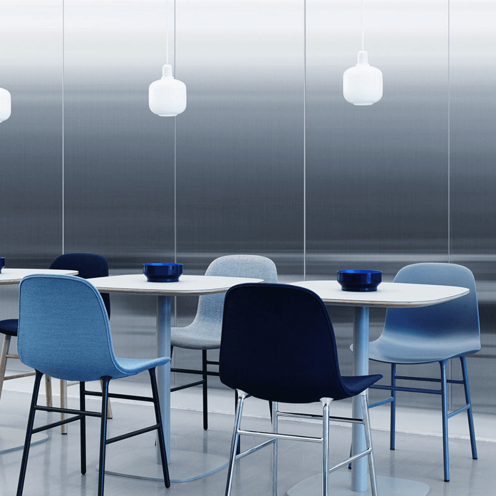 Form Dining chair, L48 x H80 x D52cm, Blue