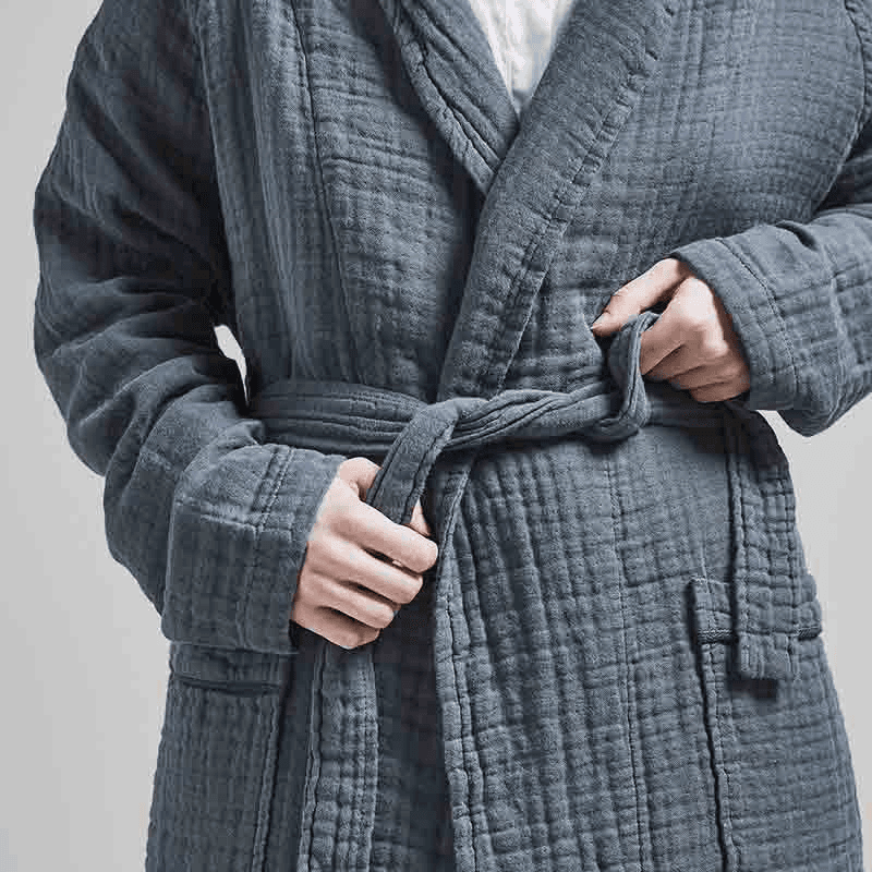 The Dream Cotton Robe, Extra Extra Large, Ink