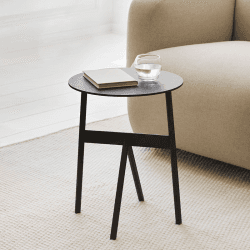 Image showing the Stock Side Table, H46 x D37cm, Black product.