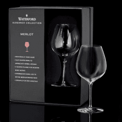 Image showing the Elegance Collection Pair of merlot glasses product.