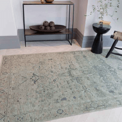 Image showing the Kaya Traditional Classic Vida Rug, 120 x 170cm, Green & Multi product.