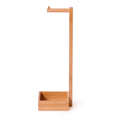 Image showing the Arena Freestanding loo roll holder, H60 x W20 x D15cm, Bamboo product.