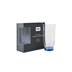 Image showing the Imperial Blue Pair of large tumblers, 40cl product.