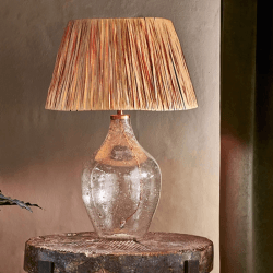 Image showing the Damini Recycled Glass Table Lamp, H45cm, Clear product.