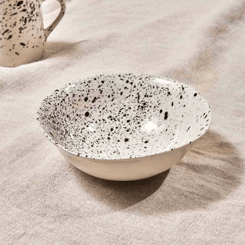 Ama Splatter Bowl, D16.5cm, White