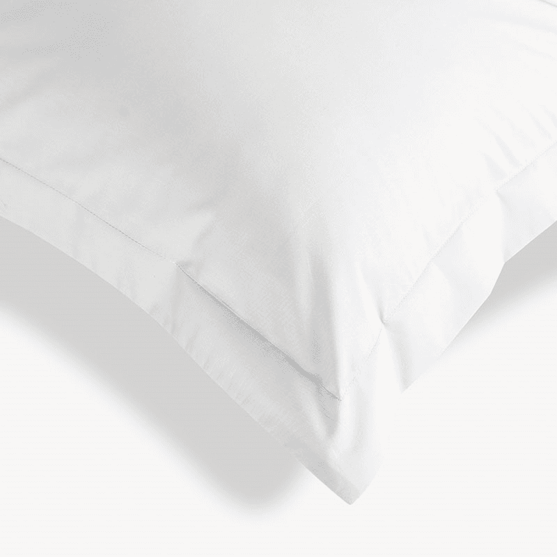 200TC Organic Pair of Oxford Pillowcases, White