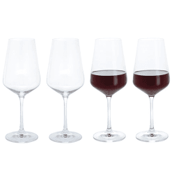 Image showing the Cheers Set of 4 Red Wine Glasses, 450ml, Clear product.