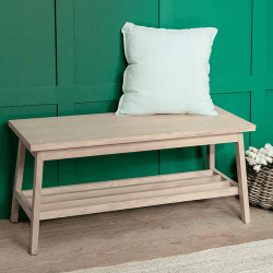 Image showing the Hambledon Hallway Bench, 100cm, Natural product.