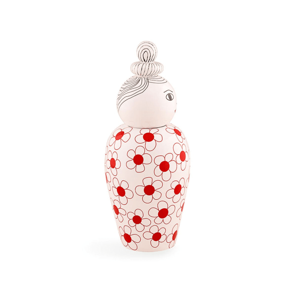 Canopie, Vase with Lid, Red