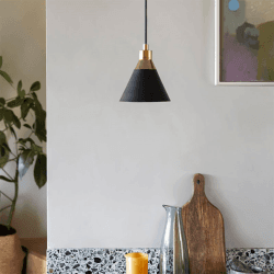 Image showing the Cone Pendant Light, H189cm, Charcoal product.