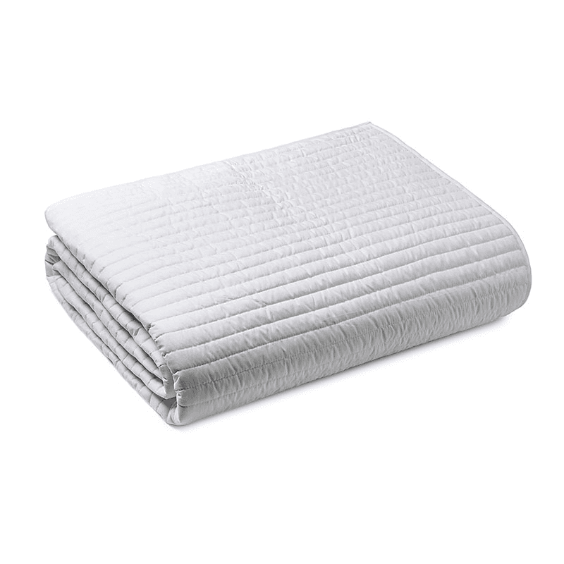 Quilted Lines Bedspread 220X230, White