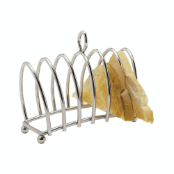 Image showing the Six slice toast rack, 12.5 x 6.5 x 10cm, Chrome Plated product.