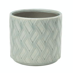 Image showing the Barcelona Indoor Plant Pot, Celadon, Blue product.