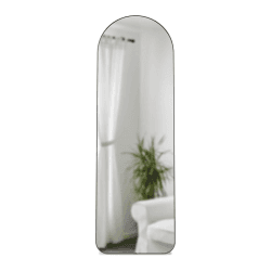 Image showing the Hubba Arched Leaning Mirror, 51 x 157cm, Titanium product.