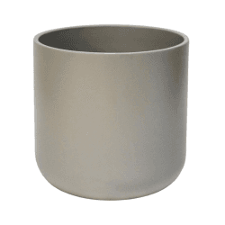 Image showing the Lisbon Planter, H25.5 x W26 x D26cm, Light Grey product.