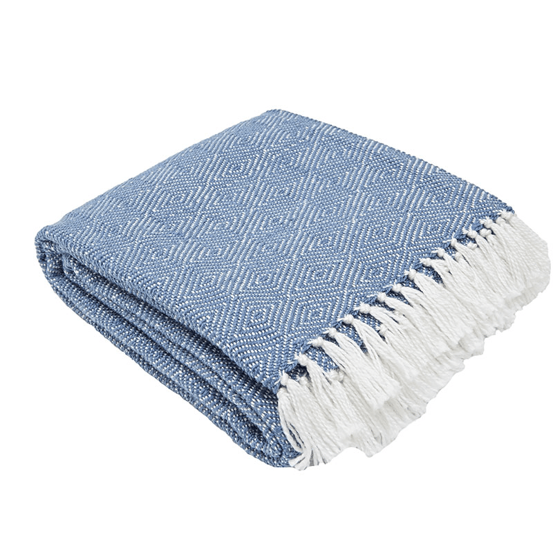 Diamond Blanket, 250cm x 130cm, Navy