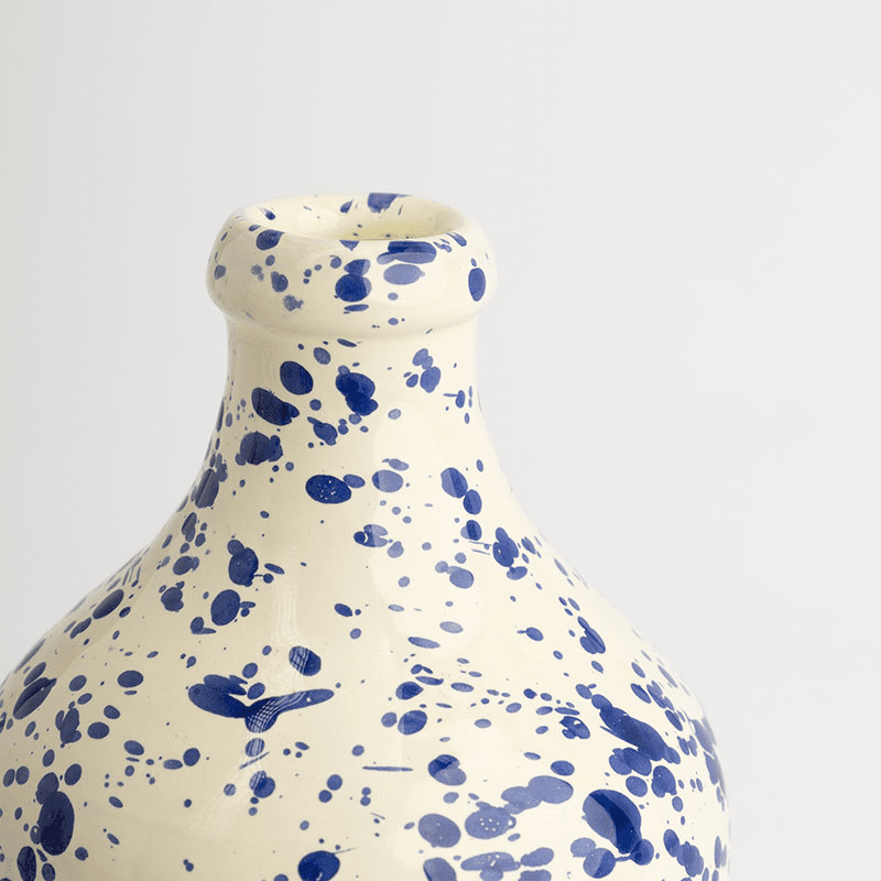Splatter Ceramic Bottle, 750ml, Blueberry