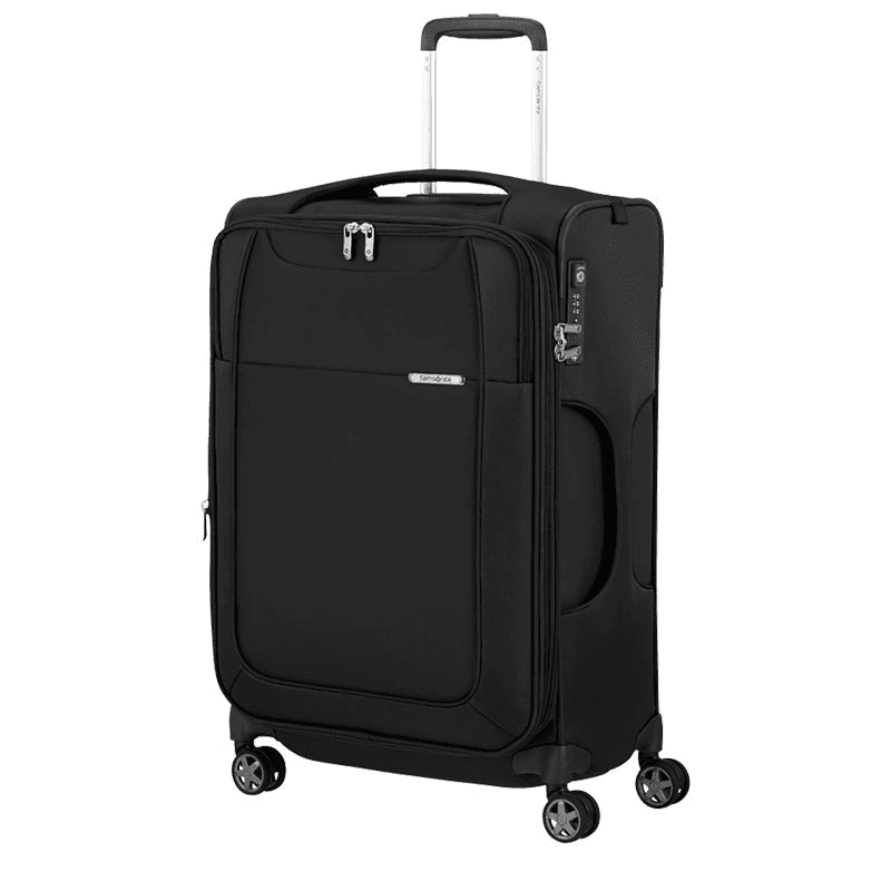 D'Lite Suitcase, H83 x L54 x W34/37cm, Black