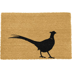 Image showing the Country Home Pheasant Doormat, 90 x 60cm, Natural & Black product.