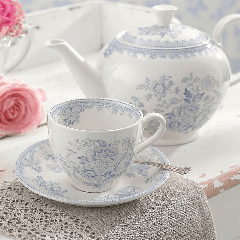 Asiatic Pheasants Teapot, 800ml, Blue