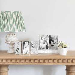 Image showing the Fine Edged Double landscape photograph frame, 4 x 6", Silver product.