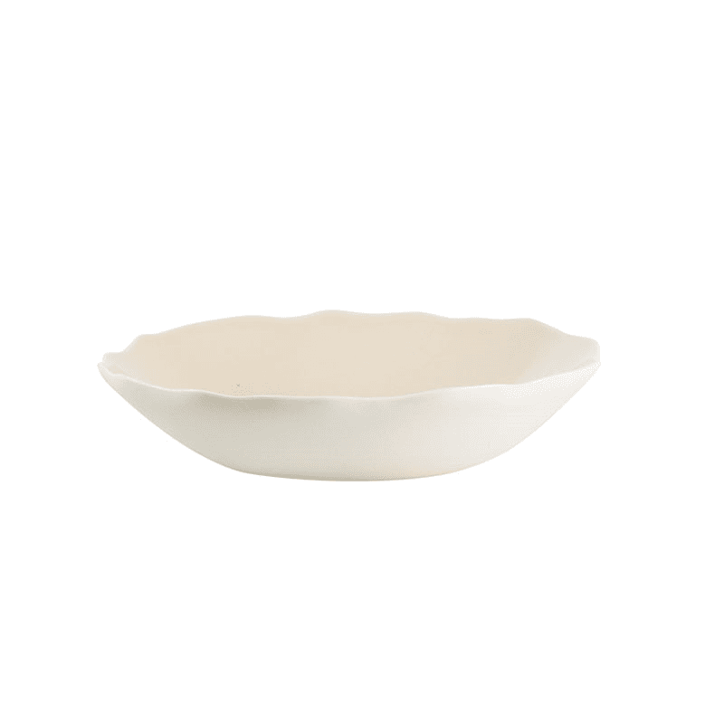 Plume Soup Bowl, L21 x W18.5cm, Nude